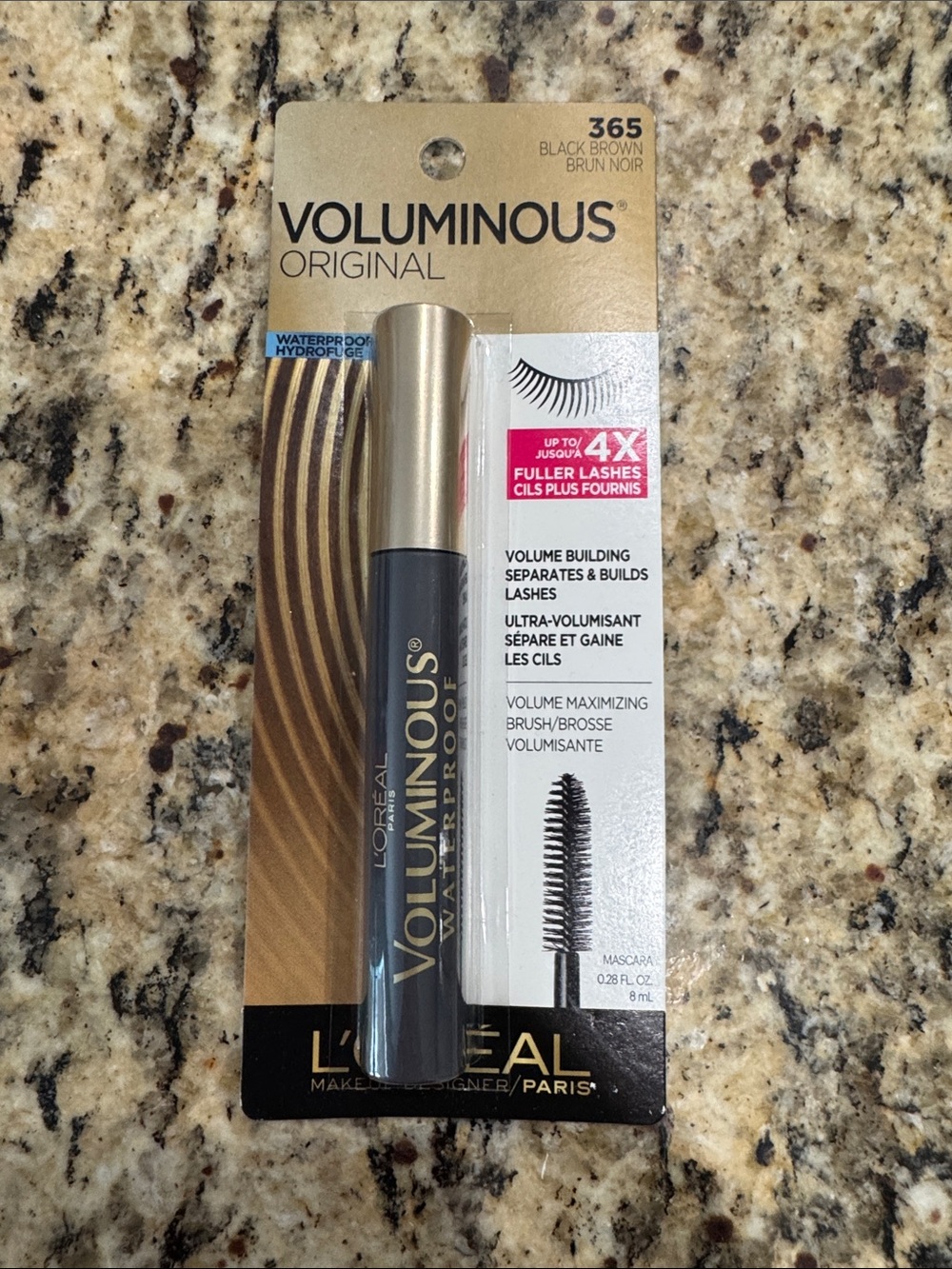 Voluminous L’OREAL Original Waterproof Mascara - Black Brown (365) NWT
